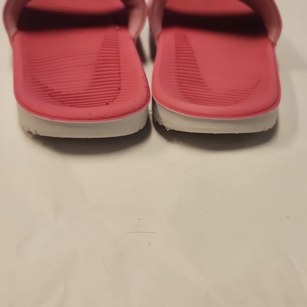 Nike Slides Size 13 c Pink White Sandals